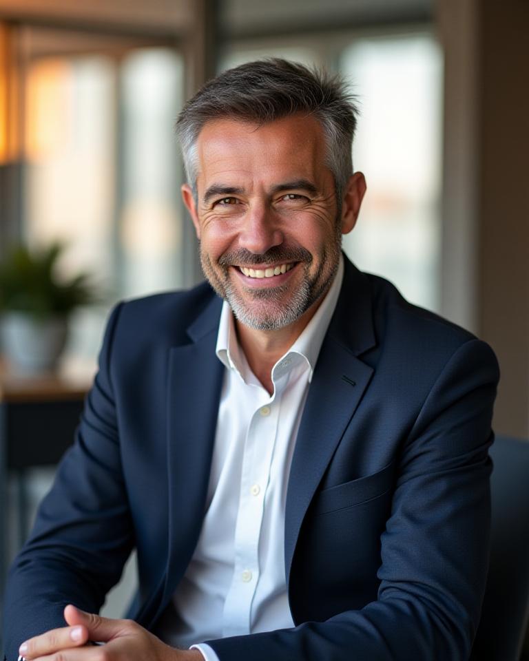 Il fondatore di Portus Coach in una sessione di consulenza professionale