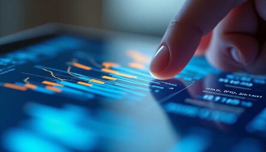 Grafici professionali digitali che mostrano metrics di successo aziendale