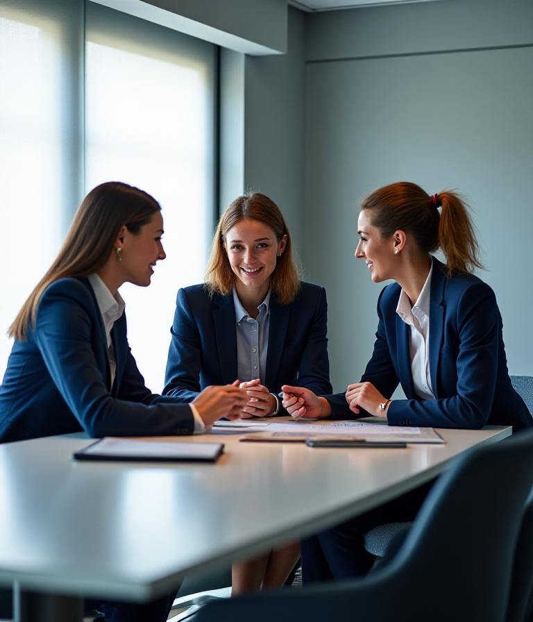 Team professionale di HR coach nel loro ufficio di Roma