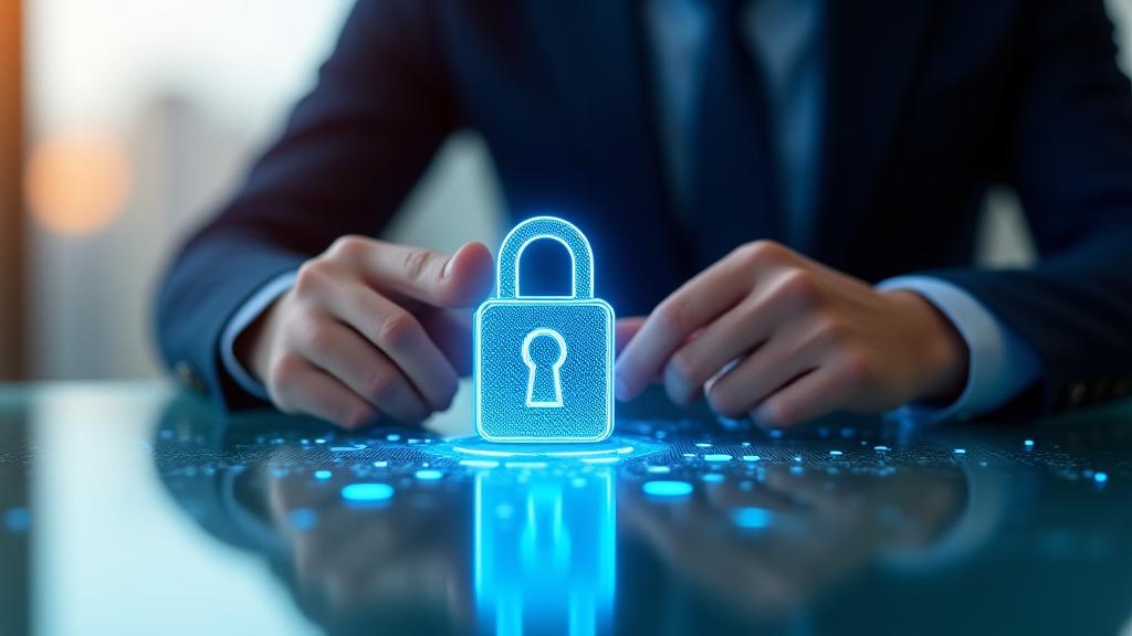 Concetto di protezione dati e cybersecurity professionale